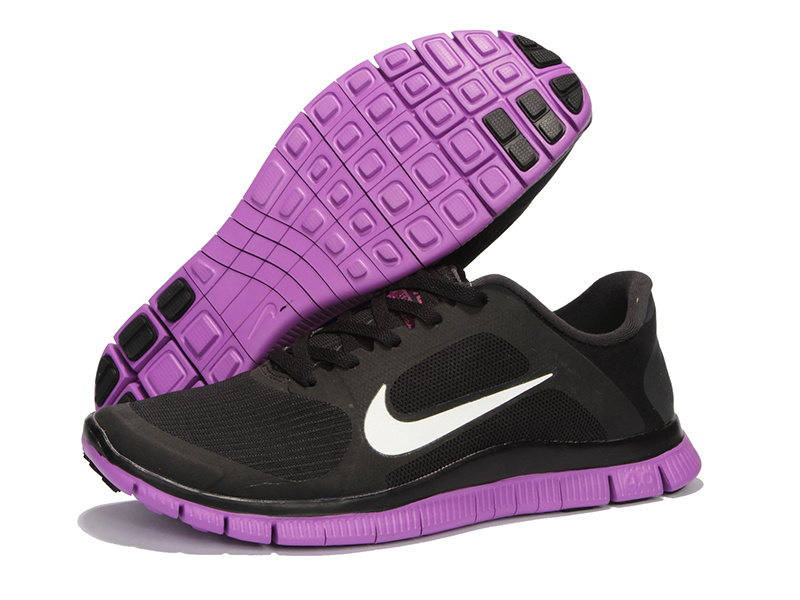 Hot Nike Free4.0 Men Shoes Black/White